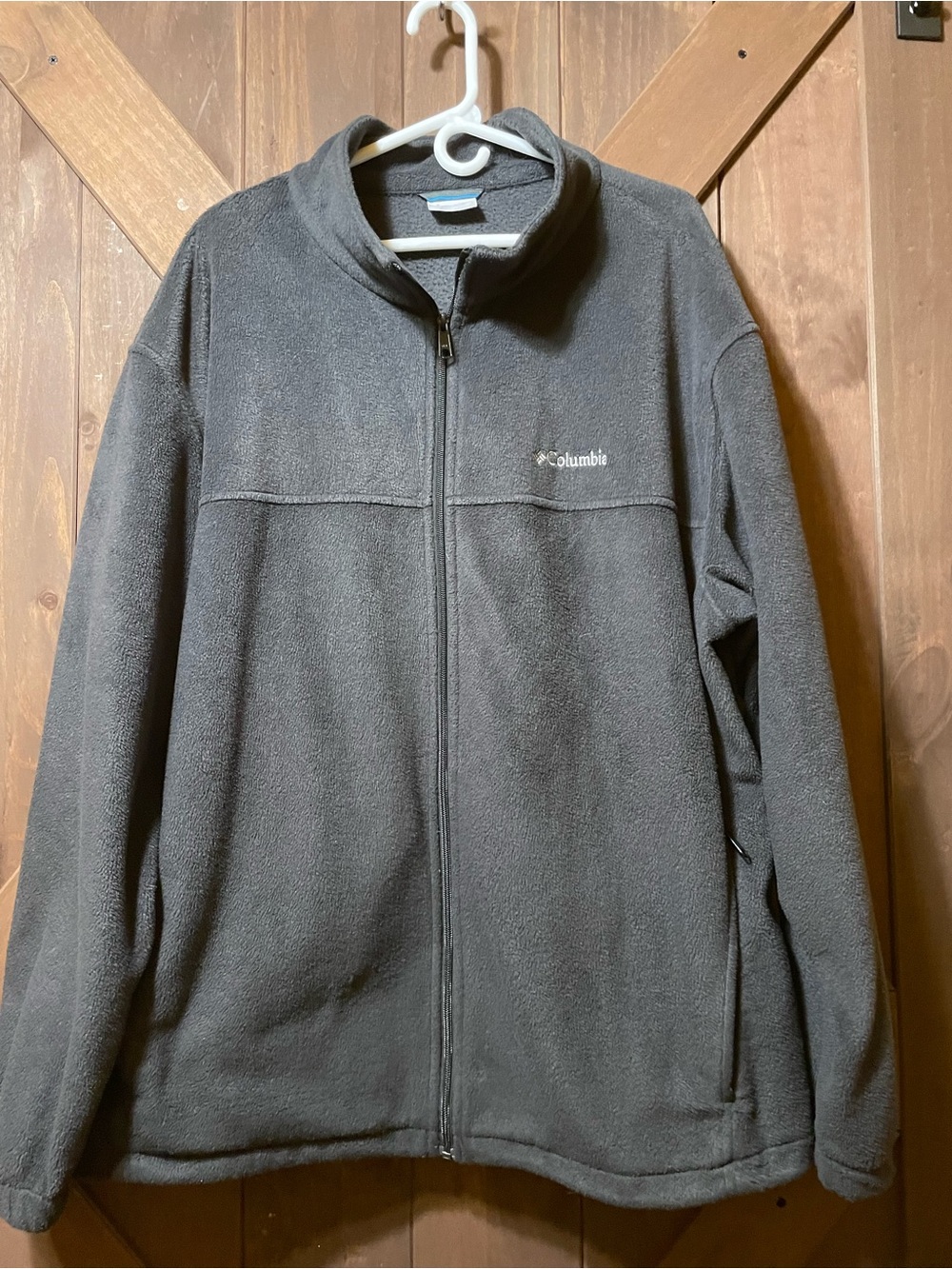 Columbia Men's Dark Gray Full-Zip Fleece Jacket